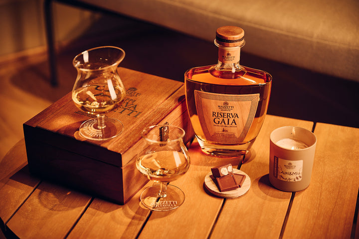 Riserva "GAIA" - Grappa di Moscato e Cortese - Confezione Legno